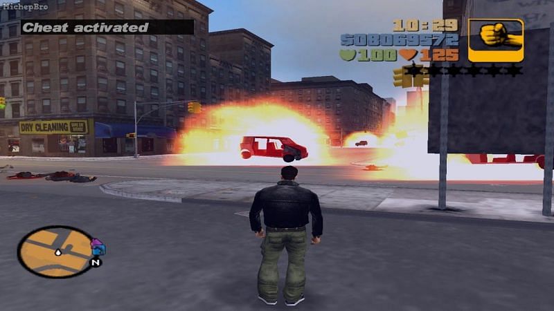It was introduced in GTA 3 and caused all nearby cars to explode (Image via Rockstar Games)
